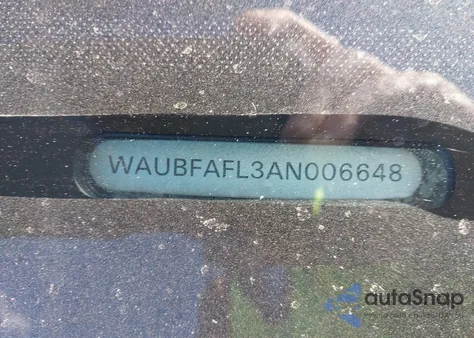 2010 Audi A4 2.0T Premium from USA, damaged, VIN WAUBFAFL3AN006648